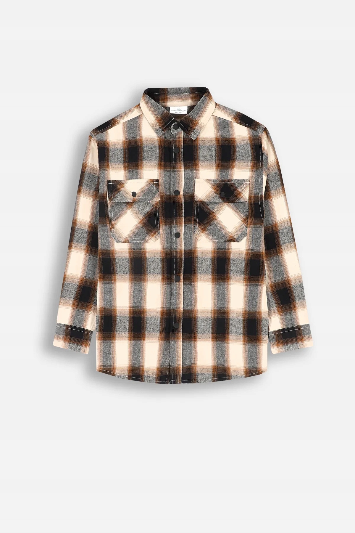 Chłopięca Koszula w Kratę na Długi Rękaw 128 Coccodrillo ZC4