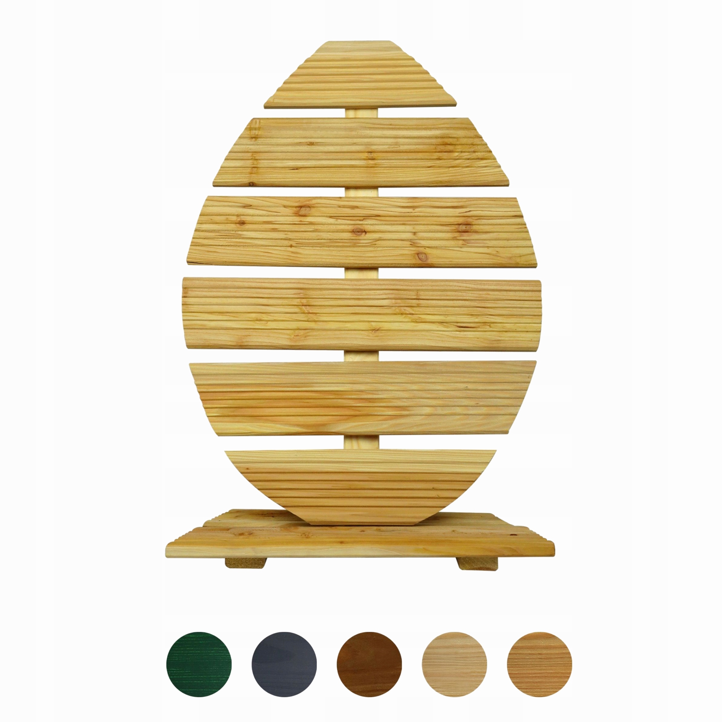 Floranica Velikonoční dekorace ze dřeva vajíčko 70 cm Přírodní