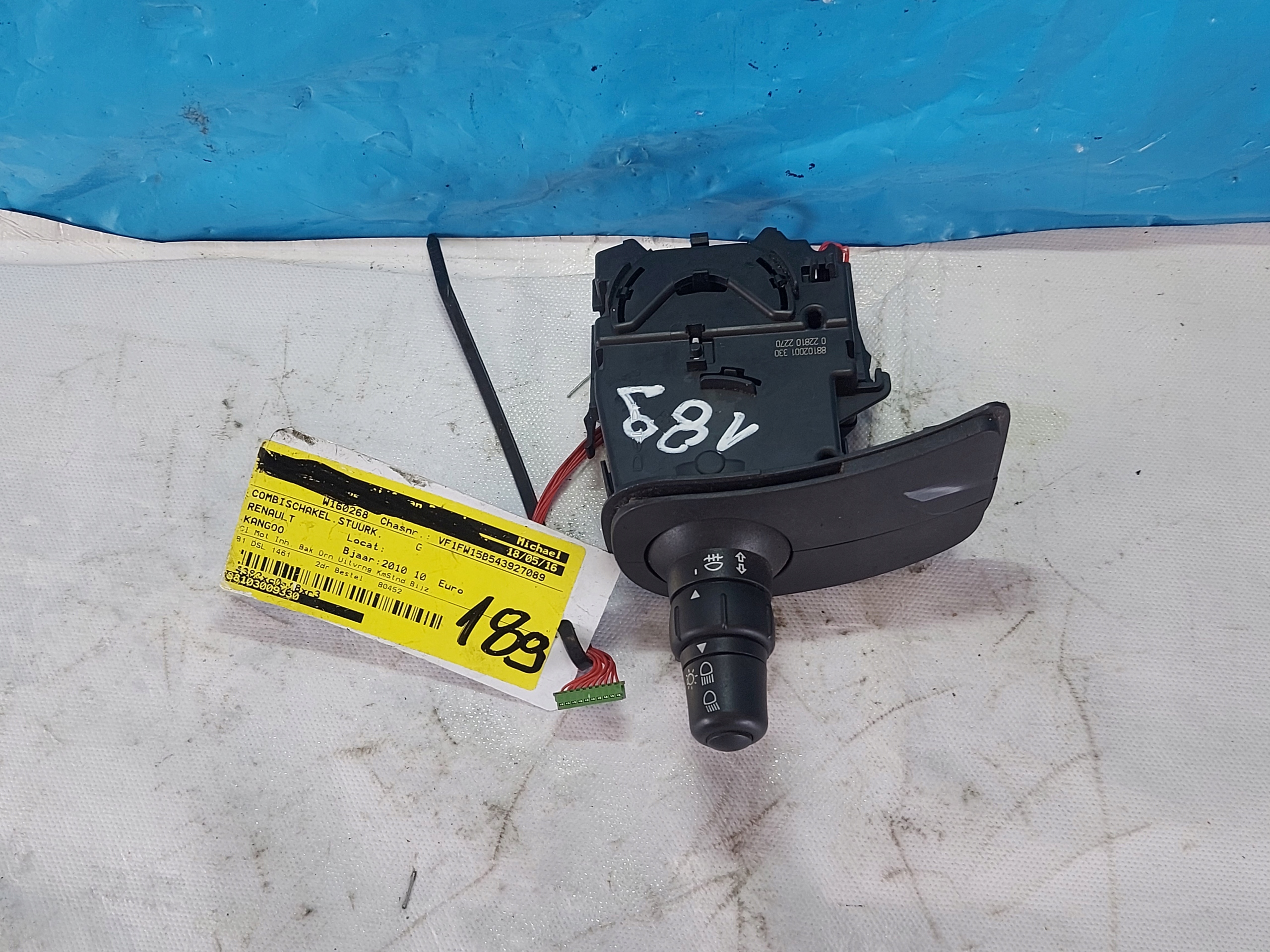 DEVIO LUCI DEVIO volante DEVIO LUCI TERGICRISTALLO TERGI CLIO III KANGOO II 88102001330