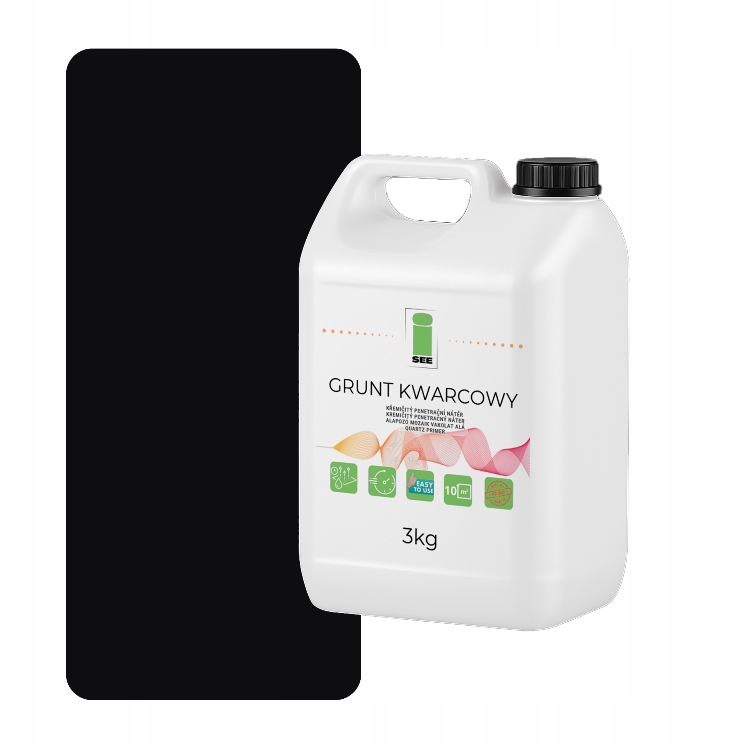 Křemenná Zemina Pod Silikonovou Omítku 3 Kg Černá F9005