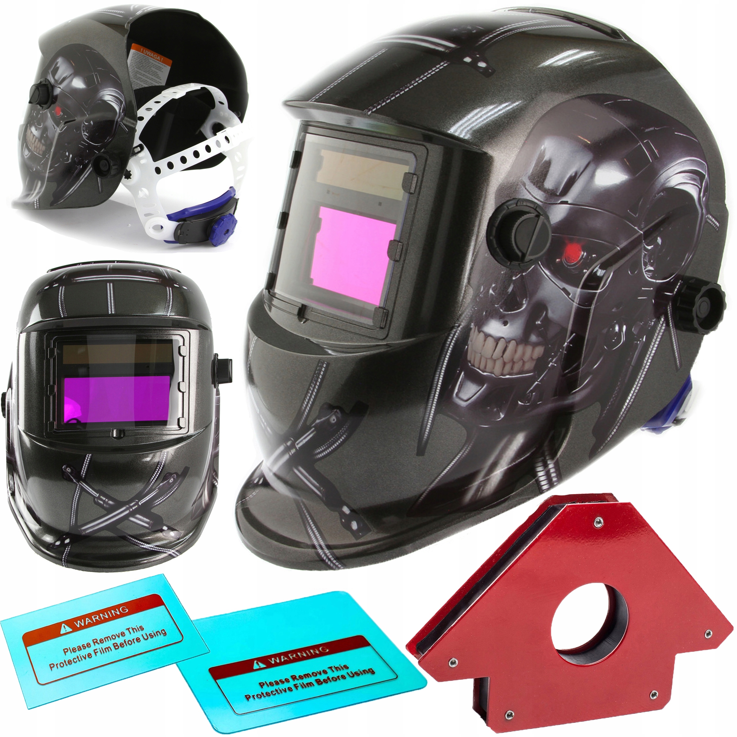 MASKA SPAWALNICZA PRZYŁBICA SAMOŚCIEMNIAJĄCA WZÓR M87015+ FILTRY + KĄTOWNIK