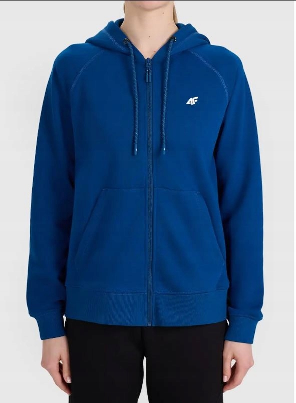 Dámská bavlněná mikina 4F F2205 sportovní s kapucí XL