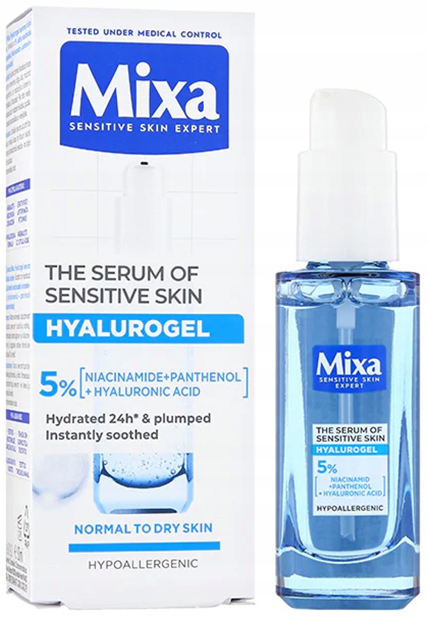 Mixa Hyalurogel Pleťové Sérum Pro Citlivou Pokožku 30 ML