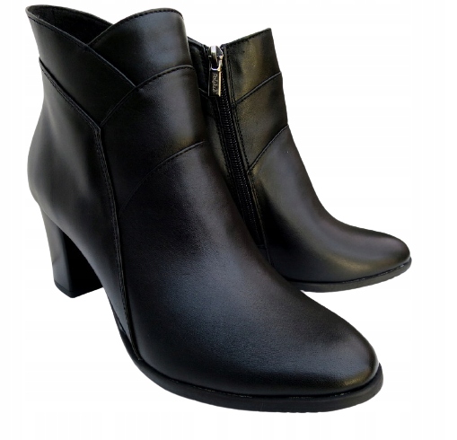 KRISBAL eleganckie Polskie botki skóra 259 R.39 Rozmiar 39