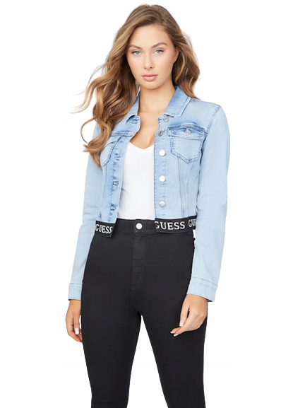 Guess dámská džínová bunda Camil světle modrá L
