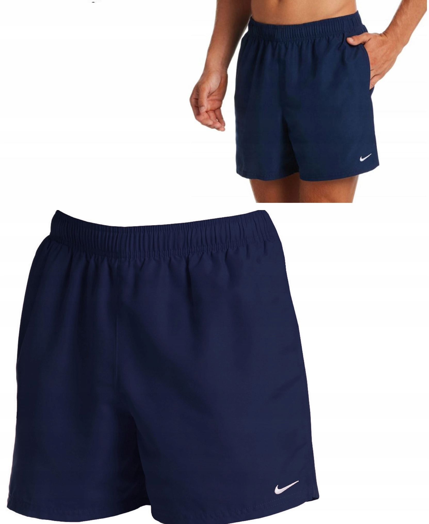 Plavky Kraťasy Nike Tmavě Modré Pánské Bazén M 178 CM S Gumičkou Dovolená