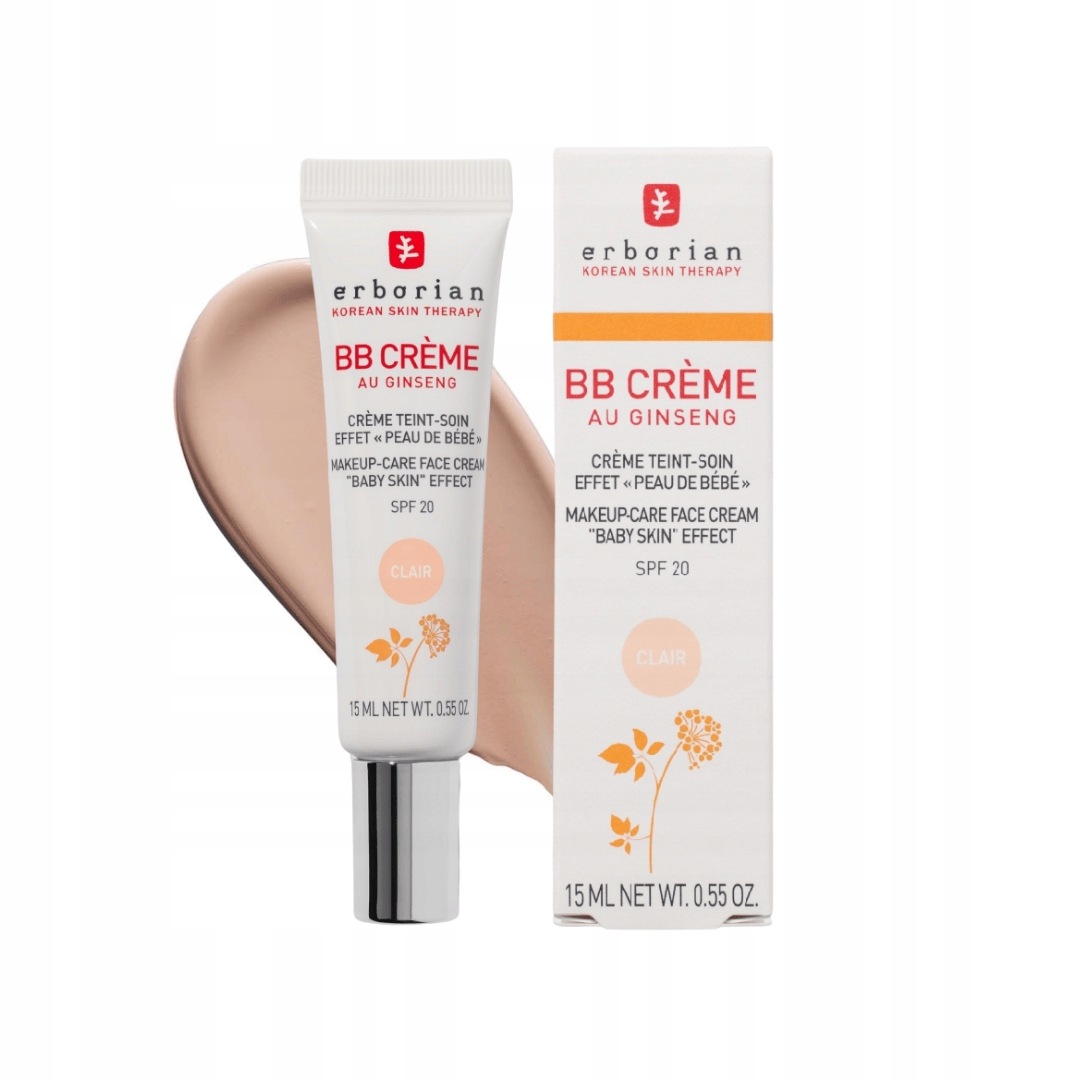 Erborian Bb Creme Spf 20 Clair Jasny Neutralno-Chłodny Krem Bb 15ml