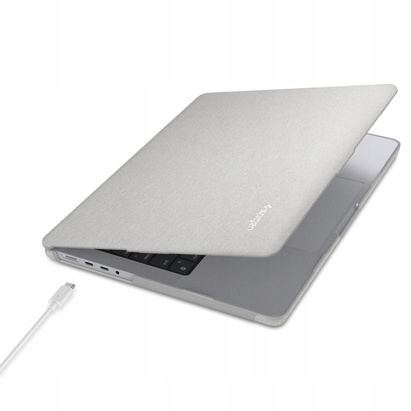 Spigen Urban Fit pouzdro pro MacBook Pro 14 Heather Grey nylon M5 M4 M3