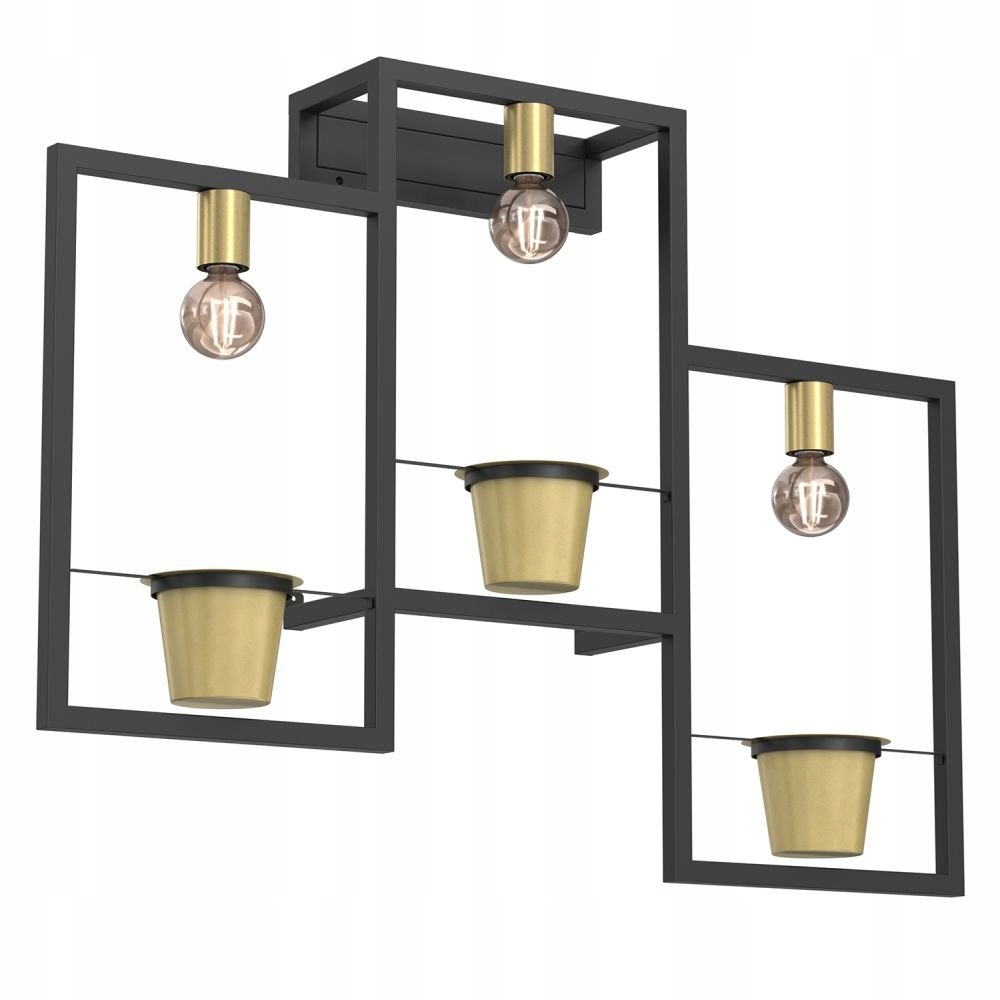 Nástenná lampa s tromi kvetináčmi Flores 5367 Luminex