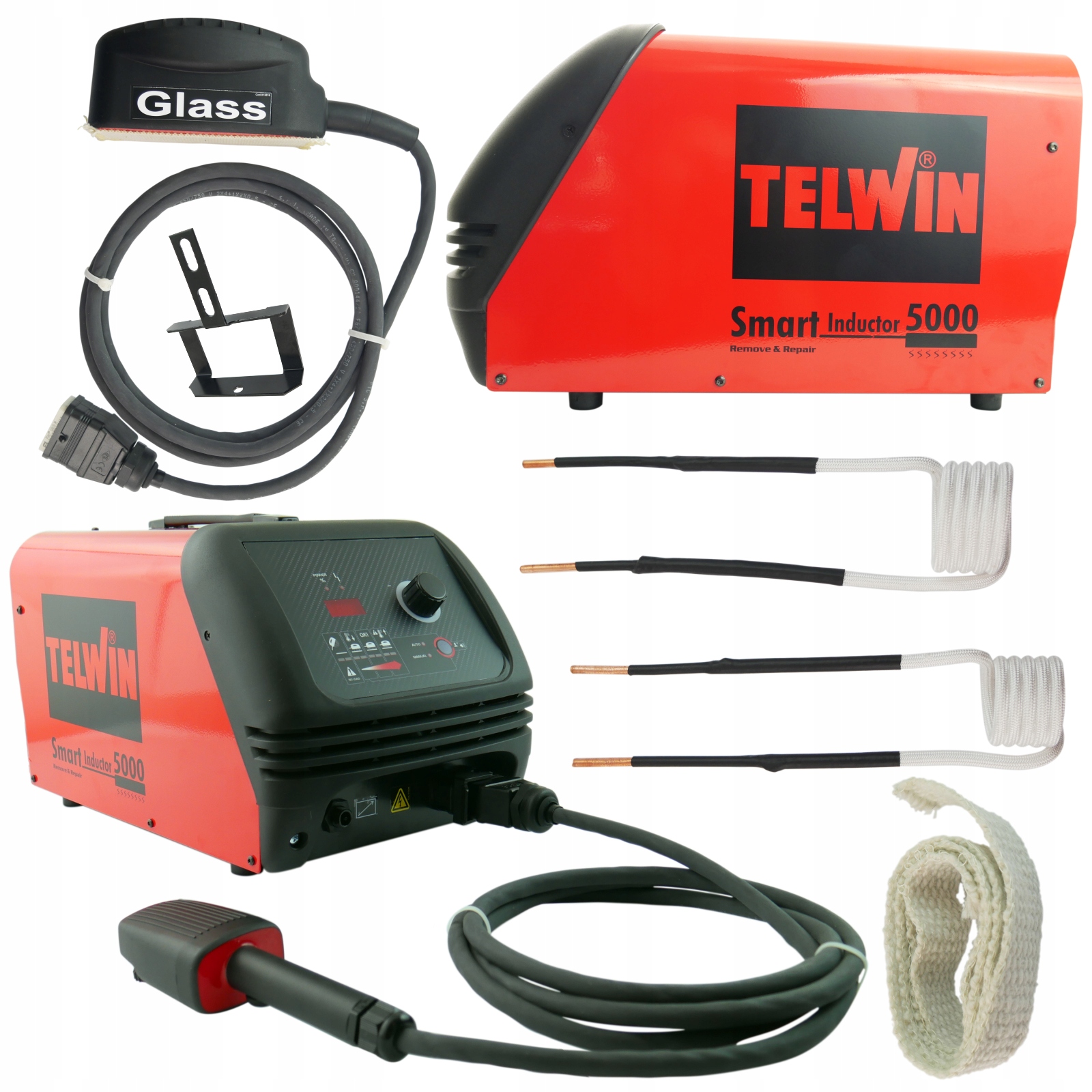 Indukční ohřívač Telwin 5000 Cívky Odlepování skel Glass Genius