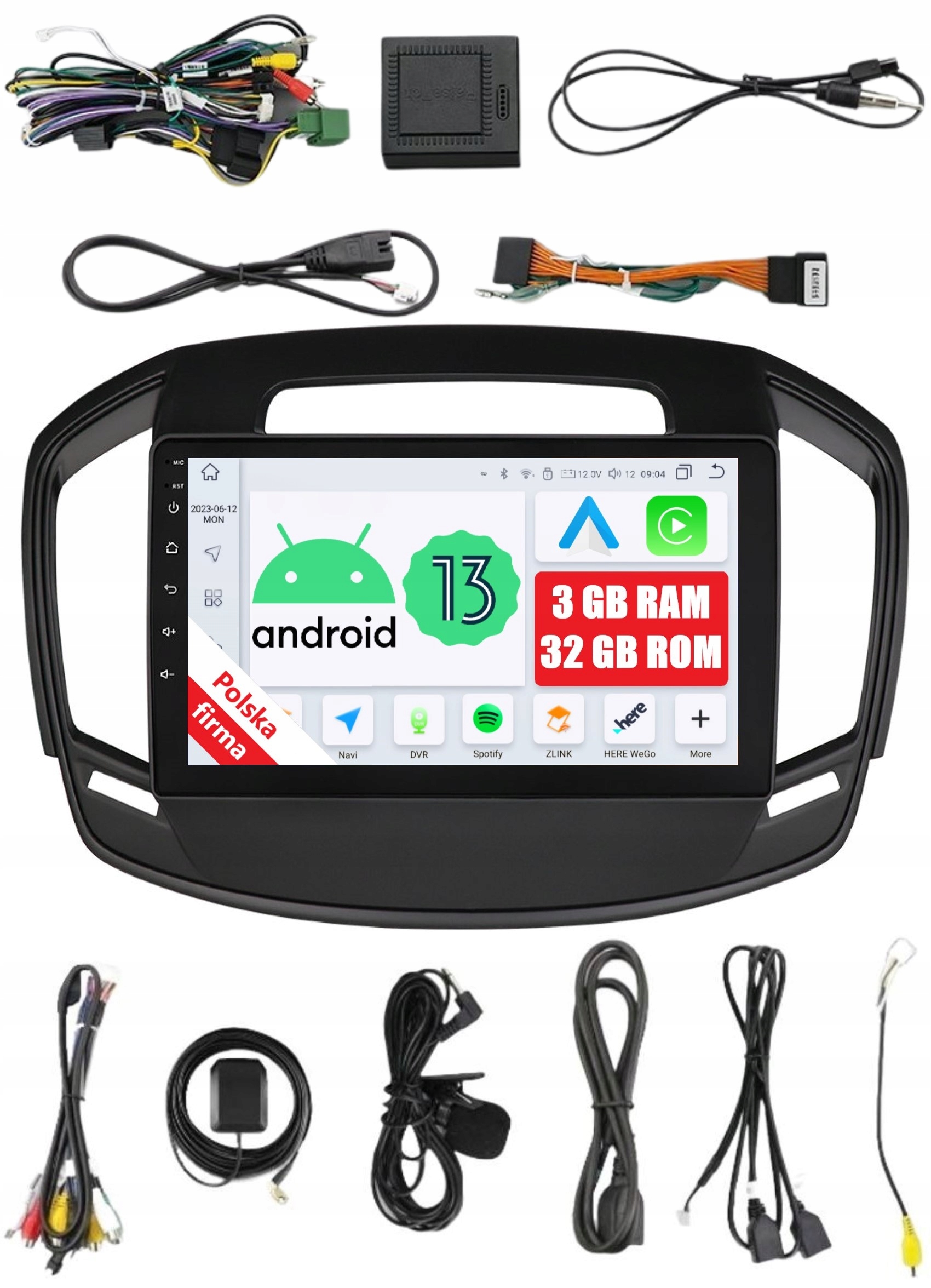 2DIN Rádiová Navigace Android Opel Insignia A Dsp Carplay 3/32 Gb
