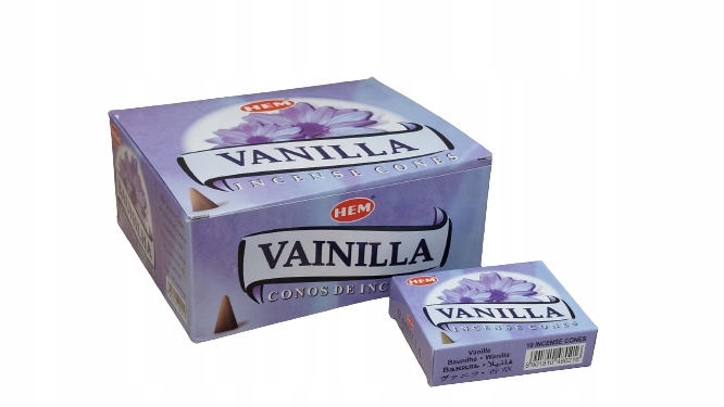 

Kadzidełka Stożkowe Wanilia Vanilla Hem 120 szt.