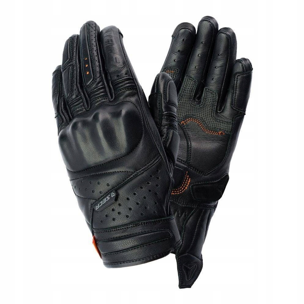 Seca Ghost D3O Black Motocyklové rukavice