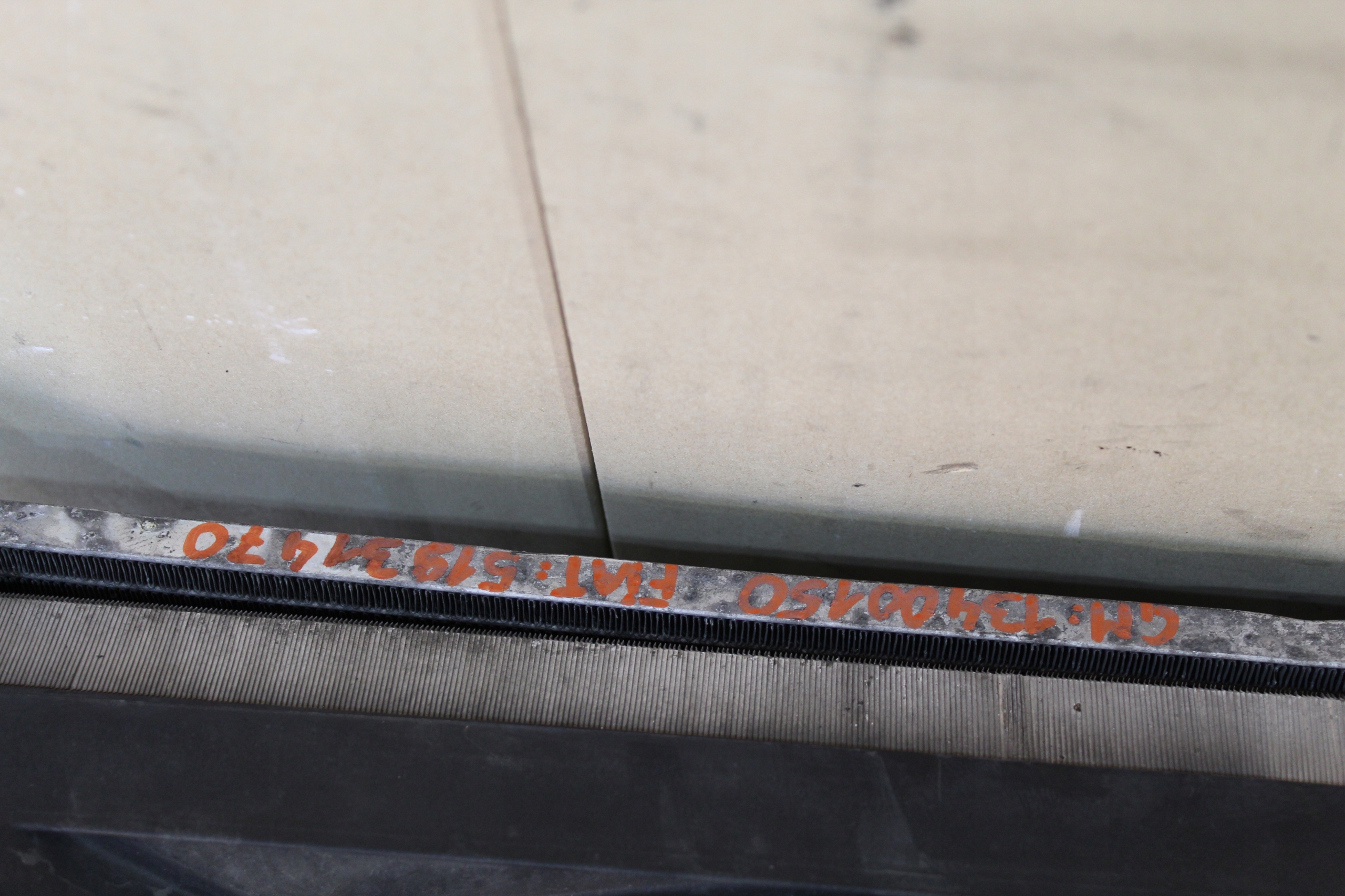 support panel for radiators radiator FIAT QUBO 1,3 MJ