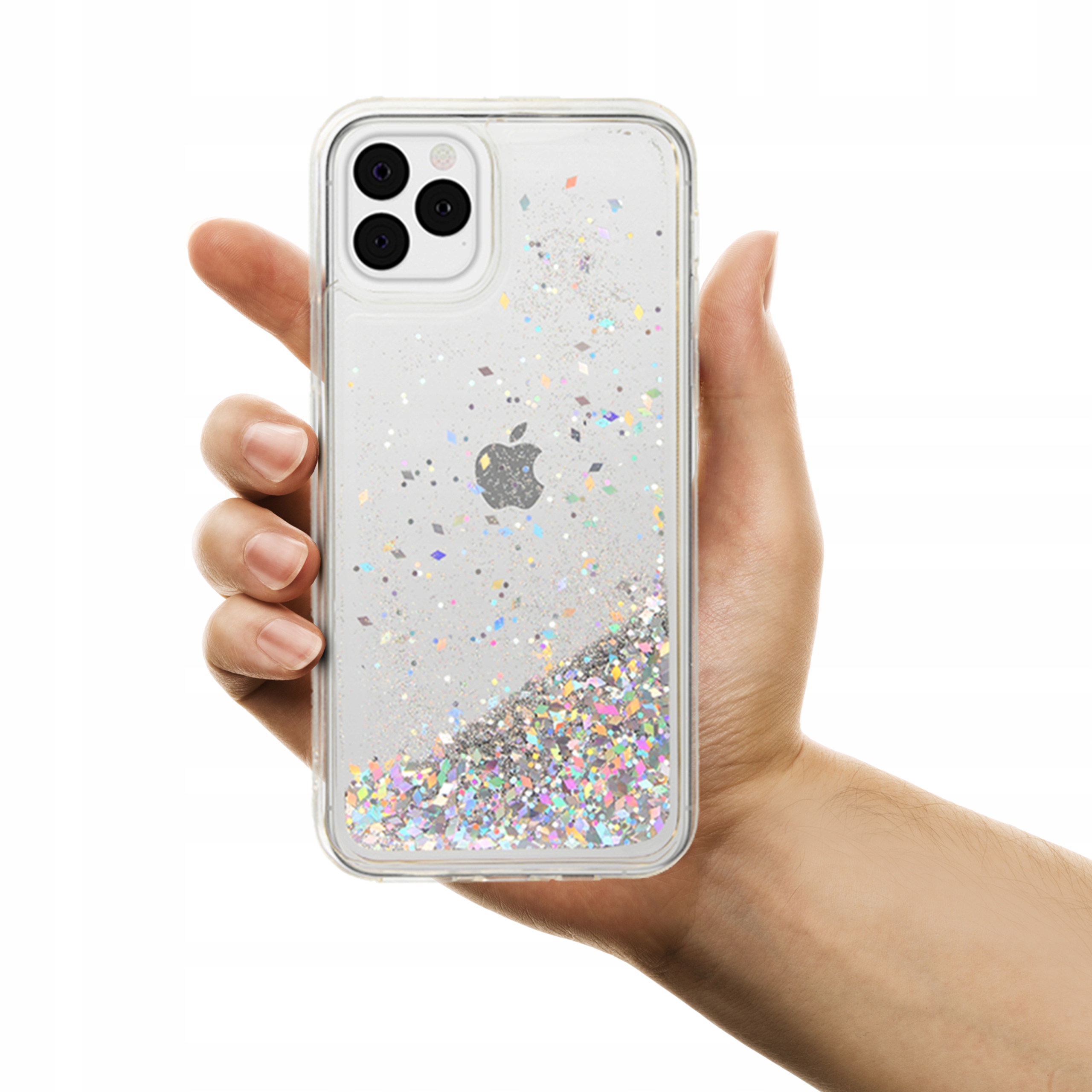 

Etui Liquid Sparkle do Iphone 11 Pro Max Srebrny