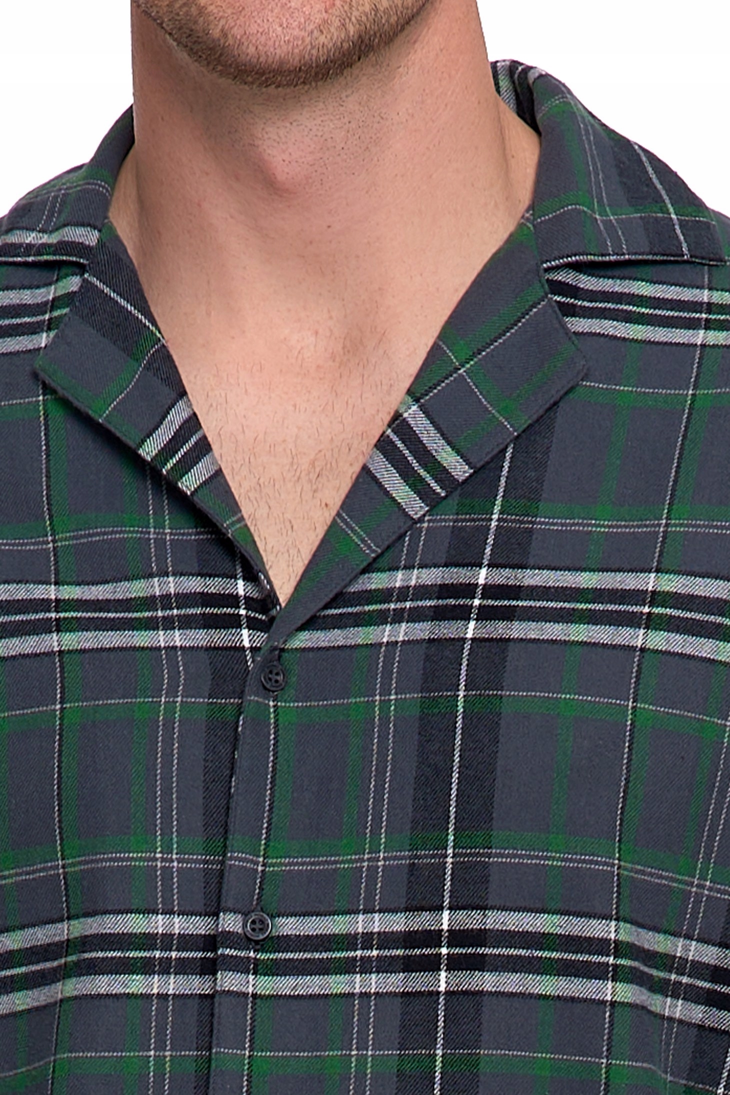 Pánské teplé bavlněné pyžamo Moraj s dlouhým rukávem a rozepínacími knoflíky M