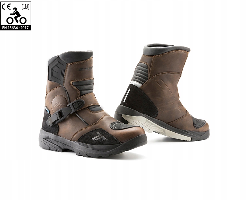 BUTY MOTOCYKLOWE Adventure / Trail Brązowe rozm.43