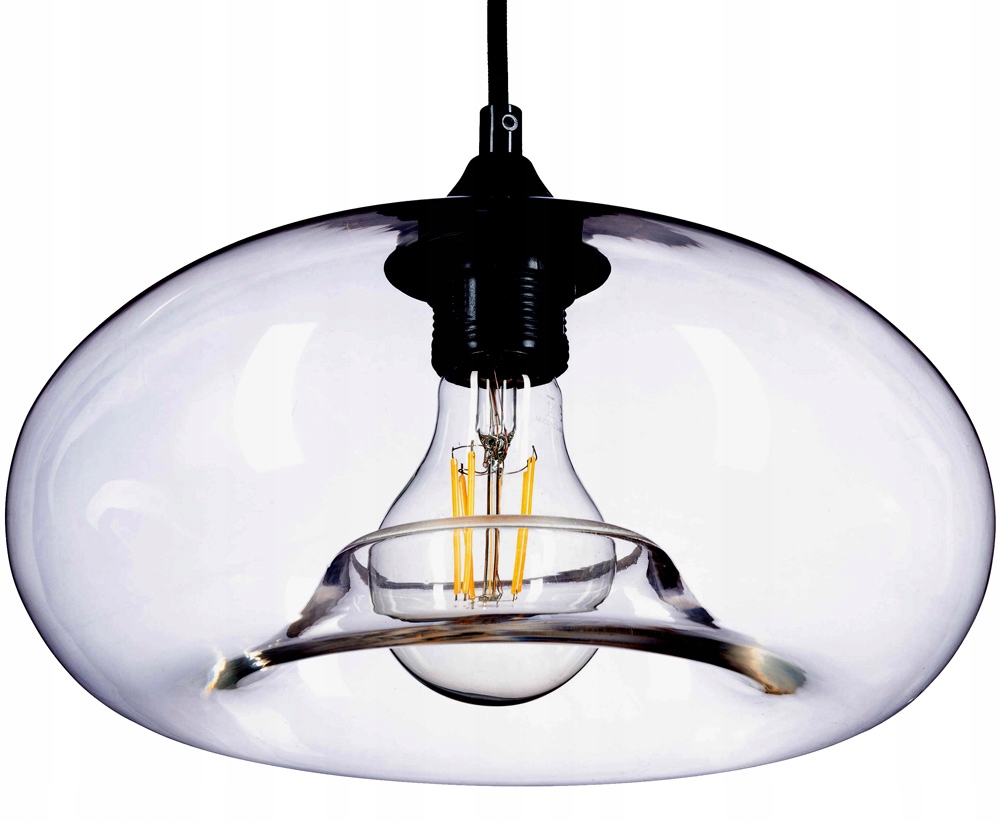 

Lampa wisząca szklana przezroczysta Cairo