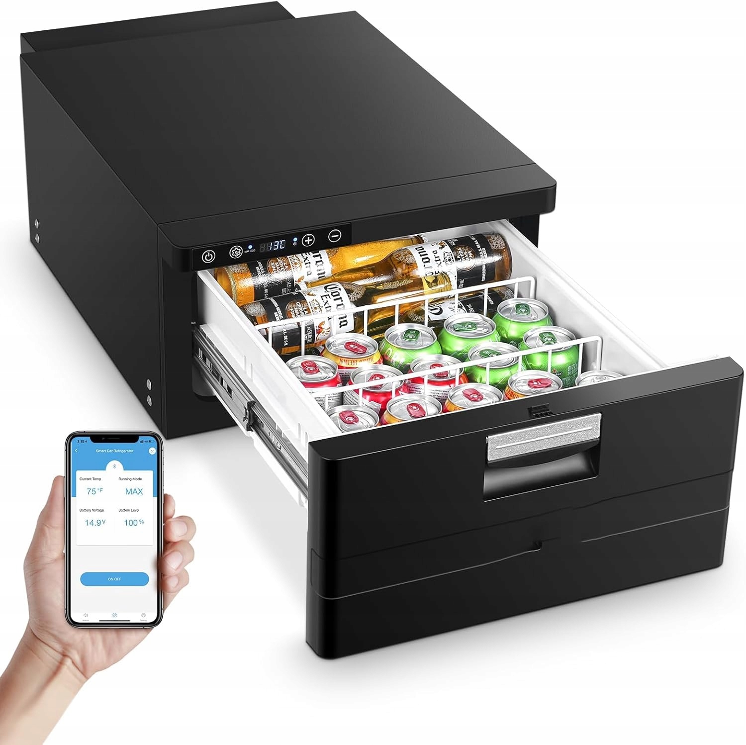 Lodówka samochodowa Aaobosi 12 V 31 l do -20°C turystyczna kempingowa