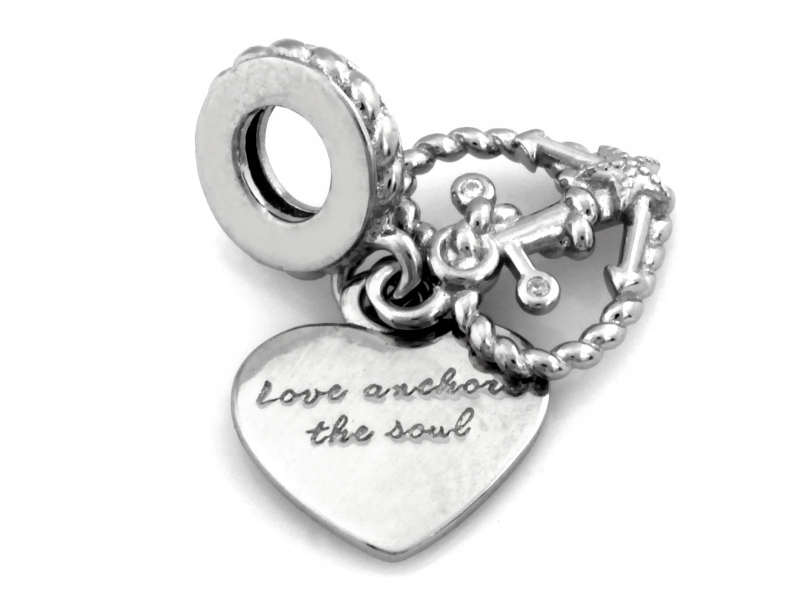 Stříbrný přívěsek 925, přívěsek 2 srdíčka s křížkem, váha 2.80 g jako dárek