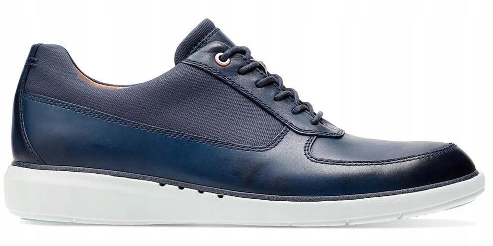 Clarks Pánské polobotky Un Voyage Lace velikost 45 tmavě modré, kožené