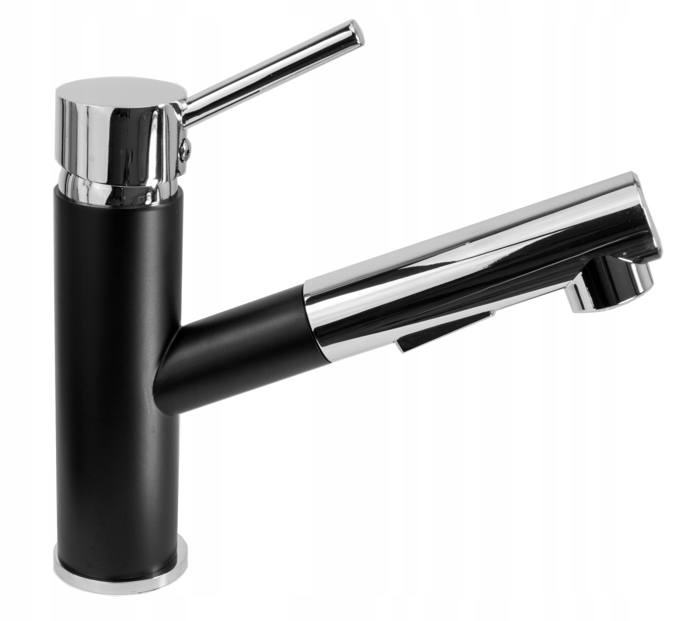 Čierna Vyťahovacia Kuchynská Batéria Do Umývadla