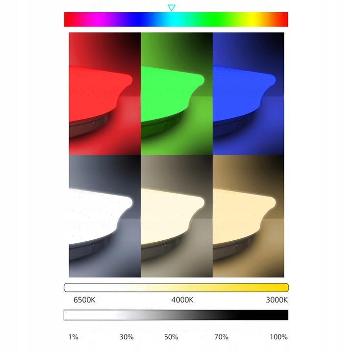 LAMPA LED RGB Z GŁOŚNIKIEM BLUETOOTH 60W+PILOT+APP Marka inna