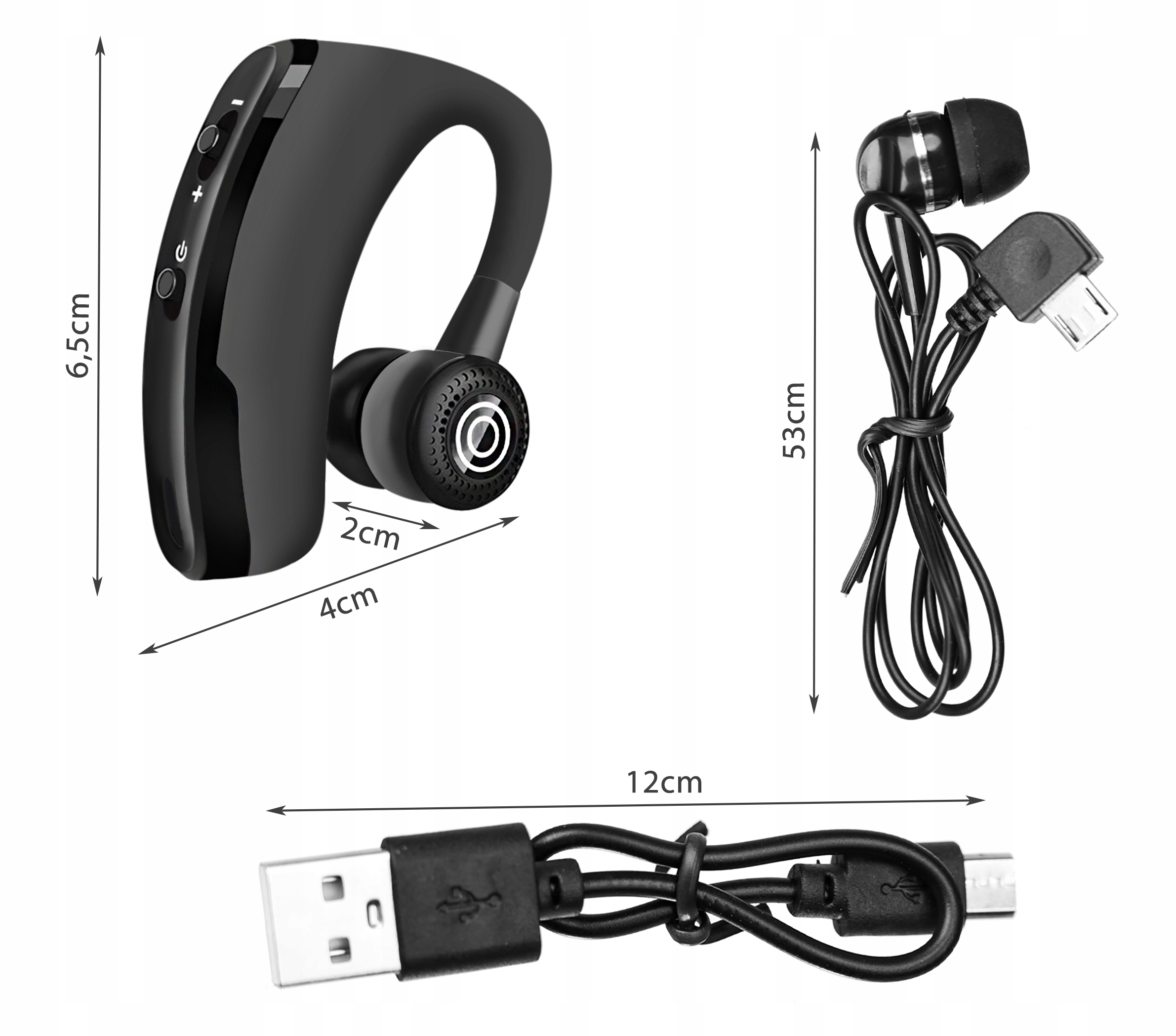 Słuchawka bezprzewodowa do ucha bluetooth — 4