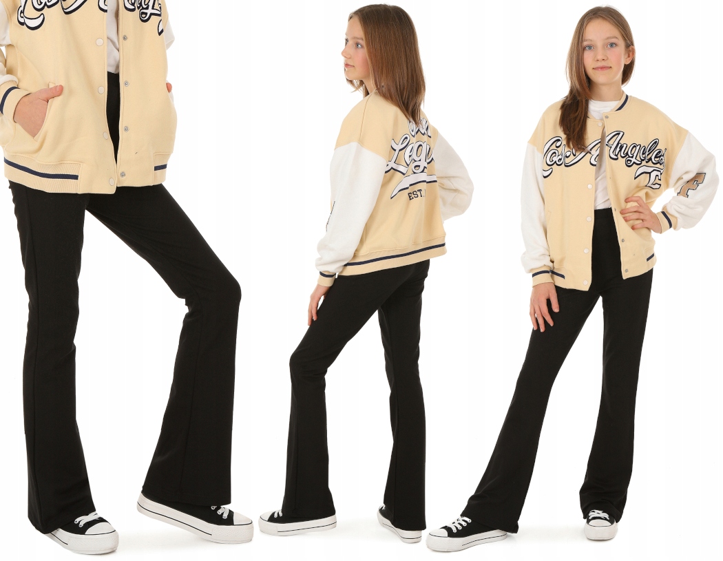 

Ocieplane legginsy Flare, dzwony 158 Czarny