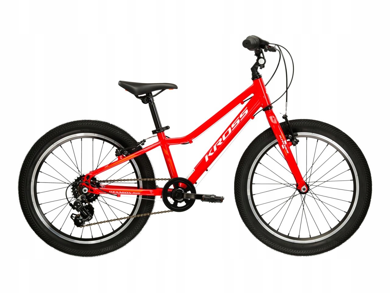 Rower Mtb Kross Hexagon Mini 1.0 rama 11 cali koło 20 " czerwony 110-135cm
