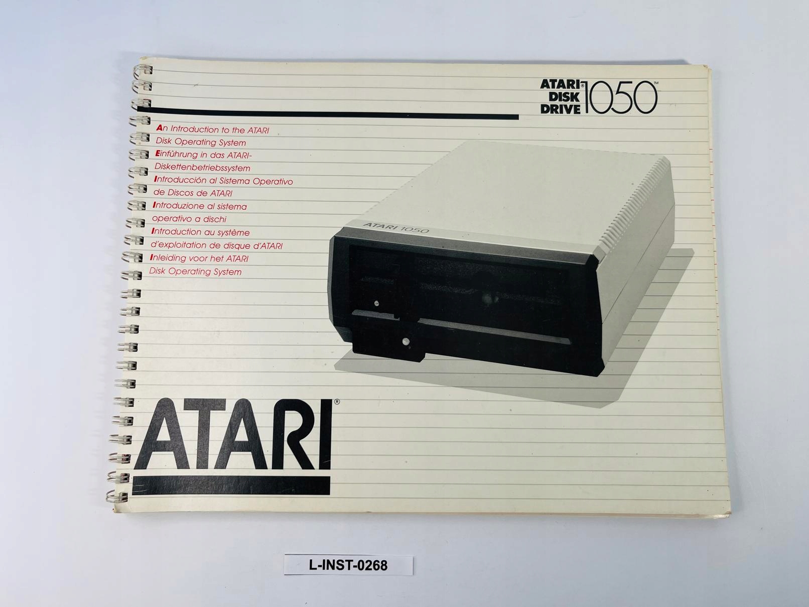 Instrukcja obsługi Atari 1050 Disk Drive