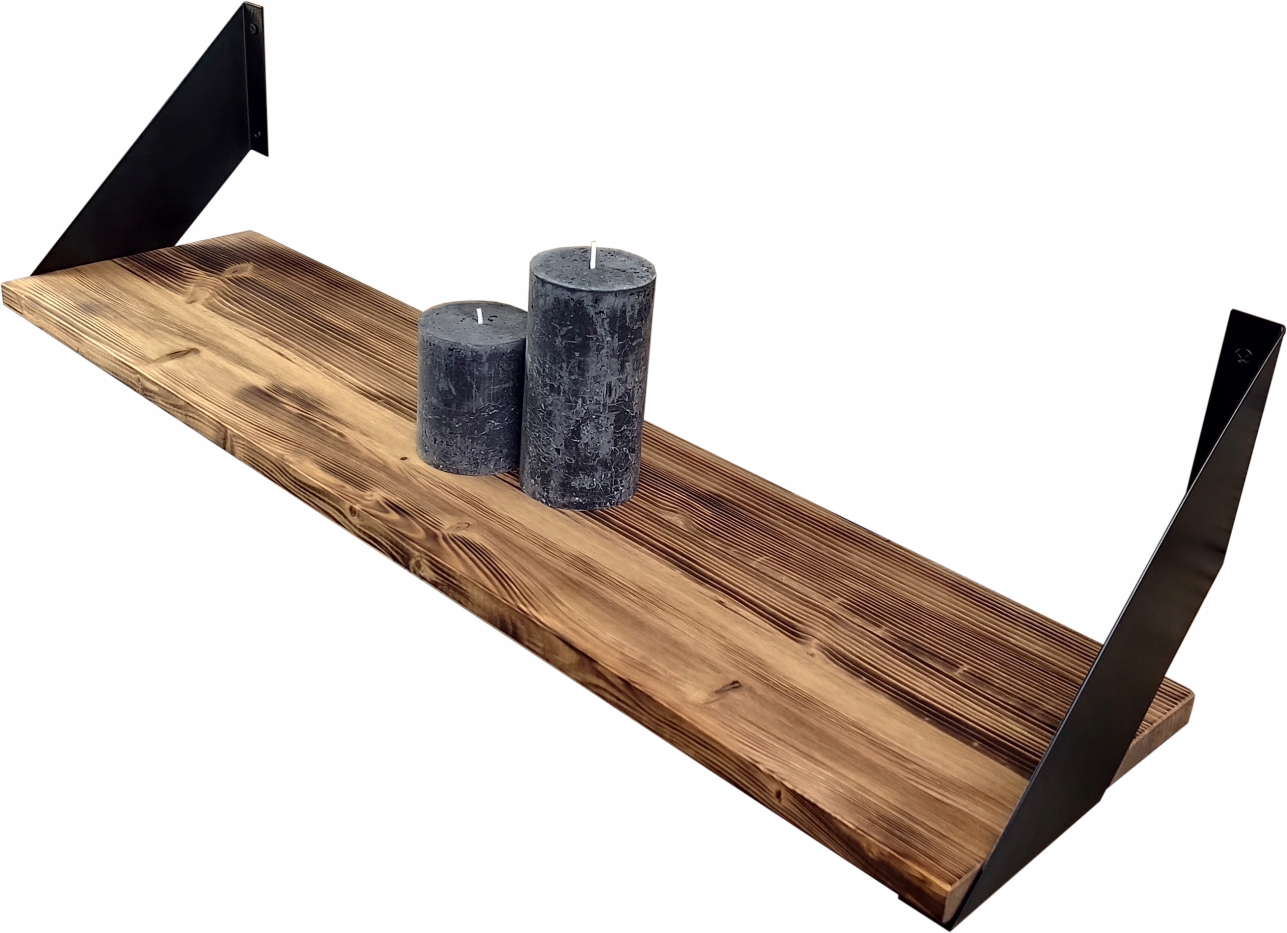 

Półka Ścienna Wisząca Metalowa Loft Na Ścianę 80cm