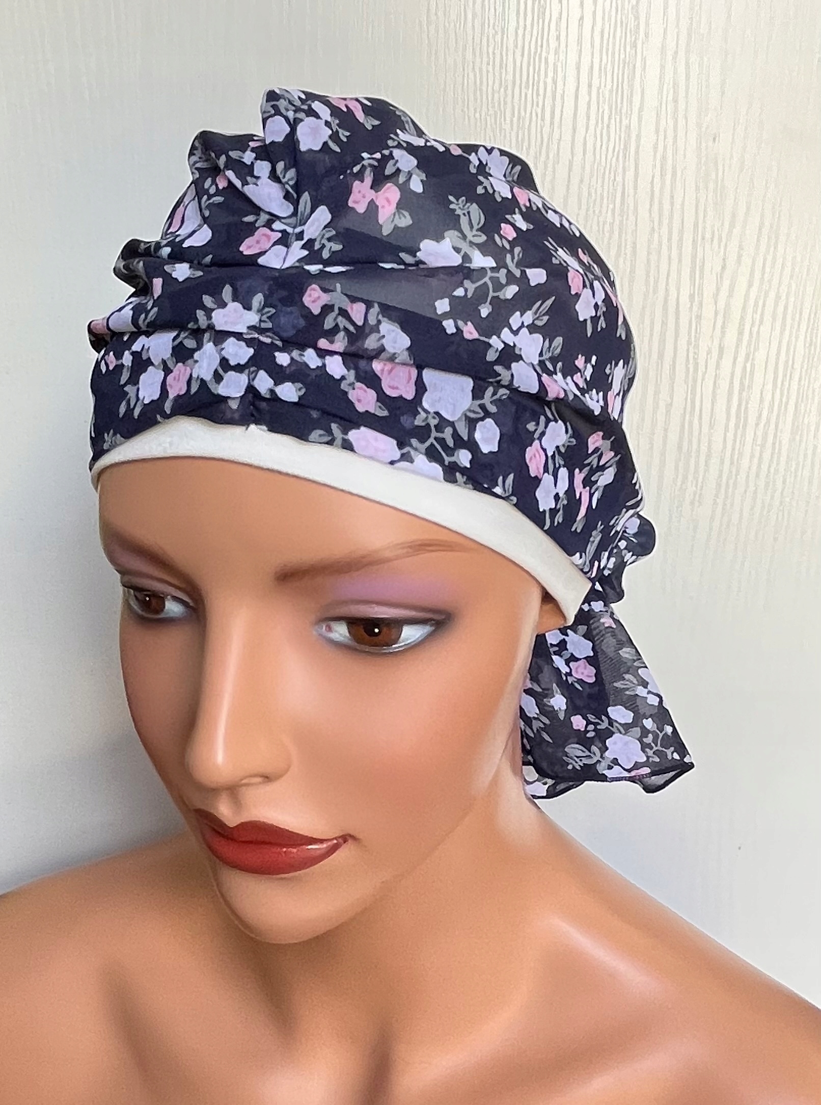 Turban Wera bm ecru 378 chusta po chemioterapii Marka Eva Design