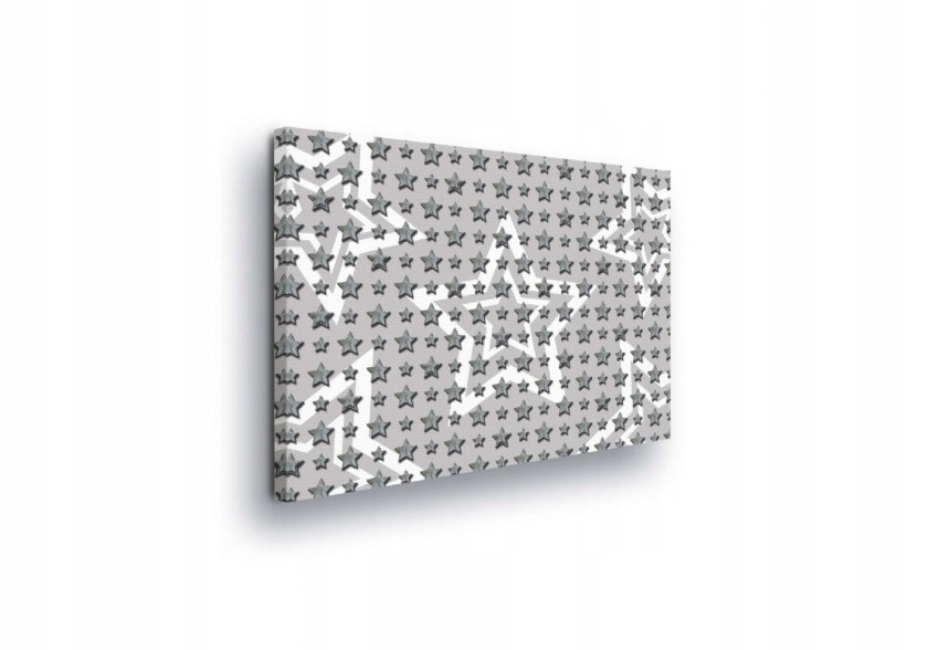 Obraz 100x75 Vzor hvězd abstrakce minimalismus šedé hvězdy nástěnná dekorace