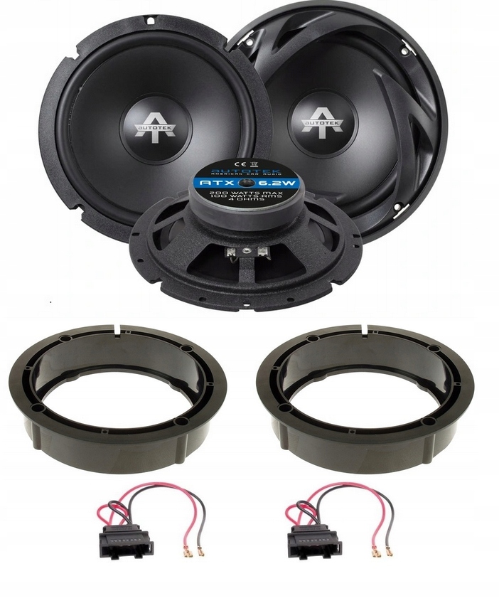 165 mm reproduktory Vw Golf 5 6 Passat B5 B6 Polo T5 Scirocco Autotek ATX6.2W