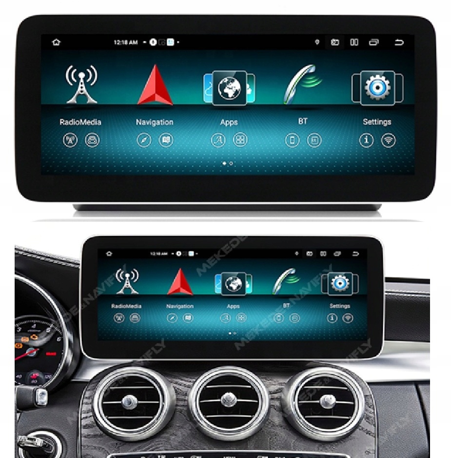 Radio Nawigacja Android Mercedes C Glc V W205 X253 W447 12" 8/256GB Ntg 5.0