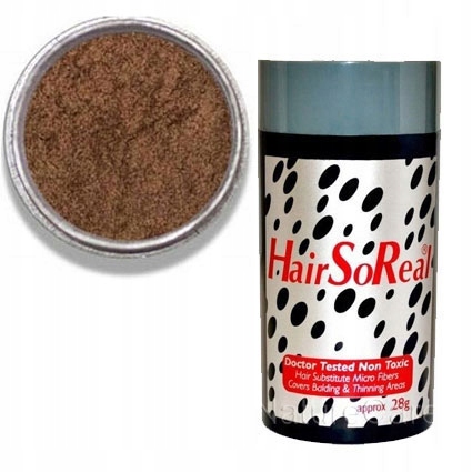 Hair So Real 28 g Zahušťování vlasů Mikrovlákna HairSoReal Světle hnědá