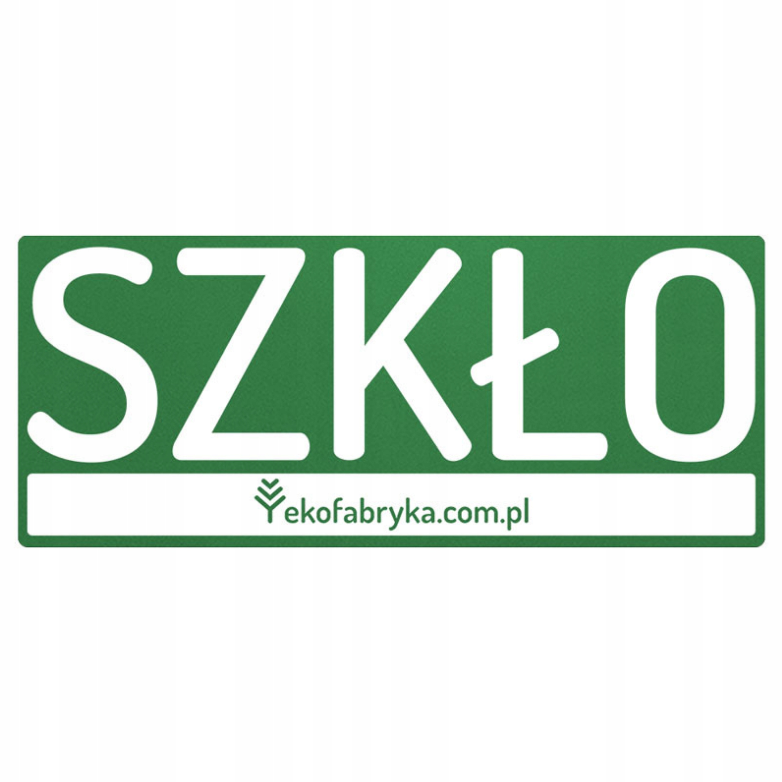 

Naklejka na kosz zewnętrzna Szkło segregacja