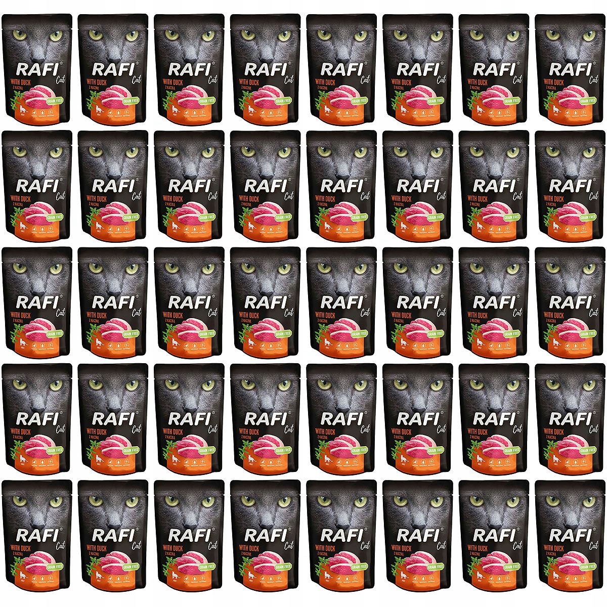 Levně Rafi Cat Dolina Noteci Mokré Krmivo Pro Kočky Paštika S Kachnou 40X100 G Kachna