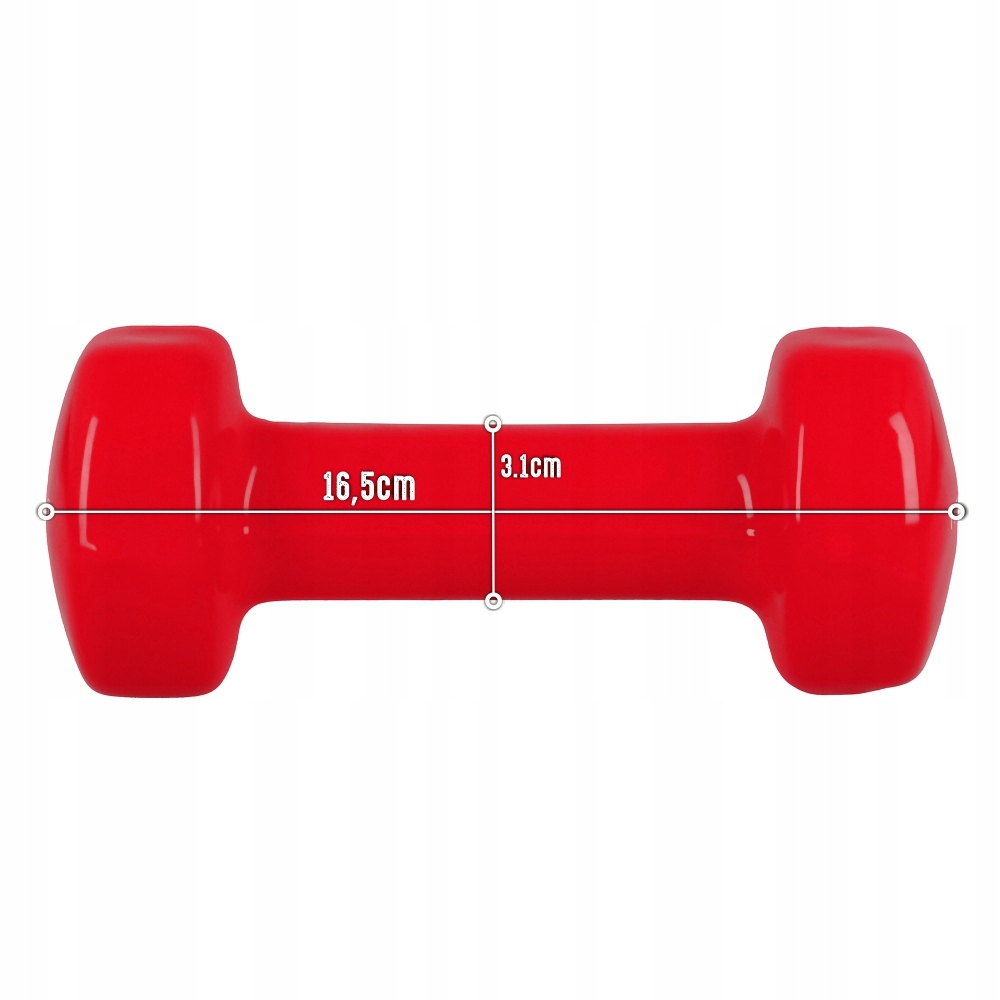HANTLE ŻELIWNE HANTELKI WINYLOWE DO ĆWICZEŃ CIĘŻARKI ZESTAW 2x2 kg Model DB6008 Hantelki żeliwne do ćwiczeń w domu