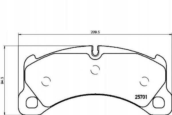 Brembo Brzdové Destičky Porsche Macan 14- Přední Asistent řidiče #28