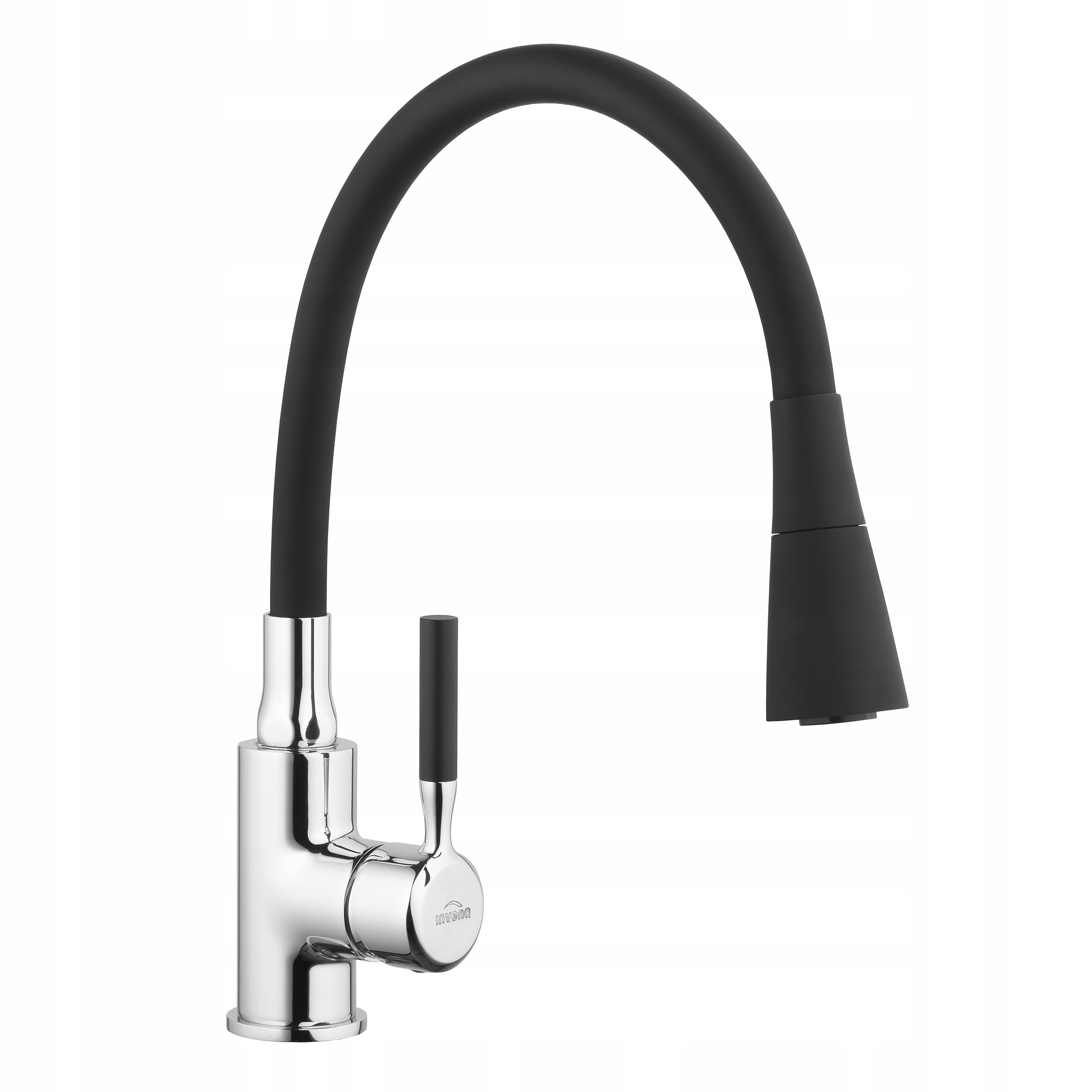 Bateria kuchenna stojąca elastyczna Invena Pogo czarna chrom BZ-80-L04