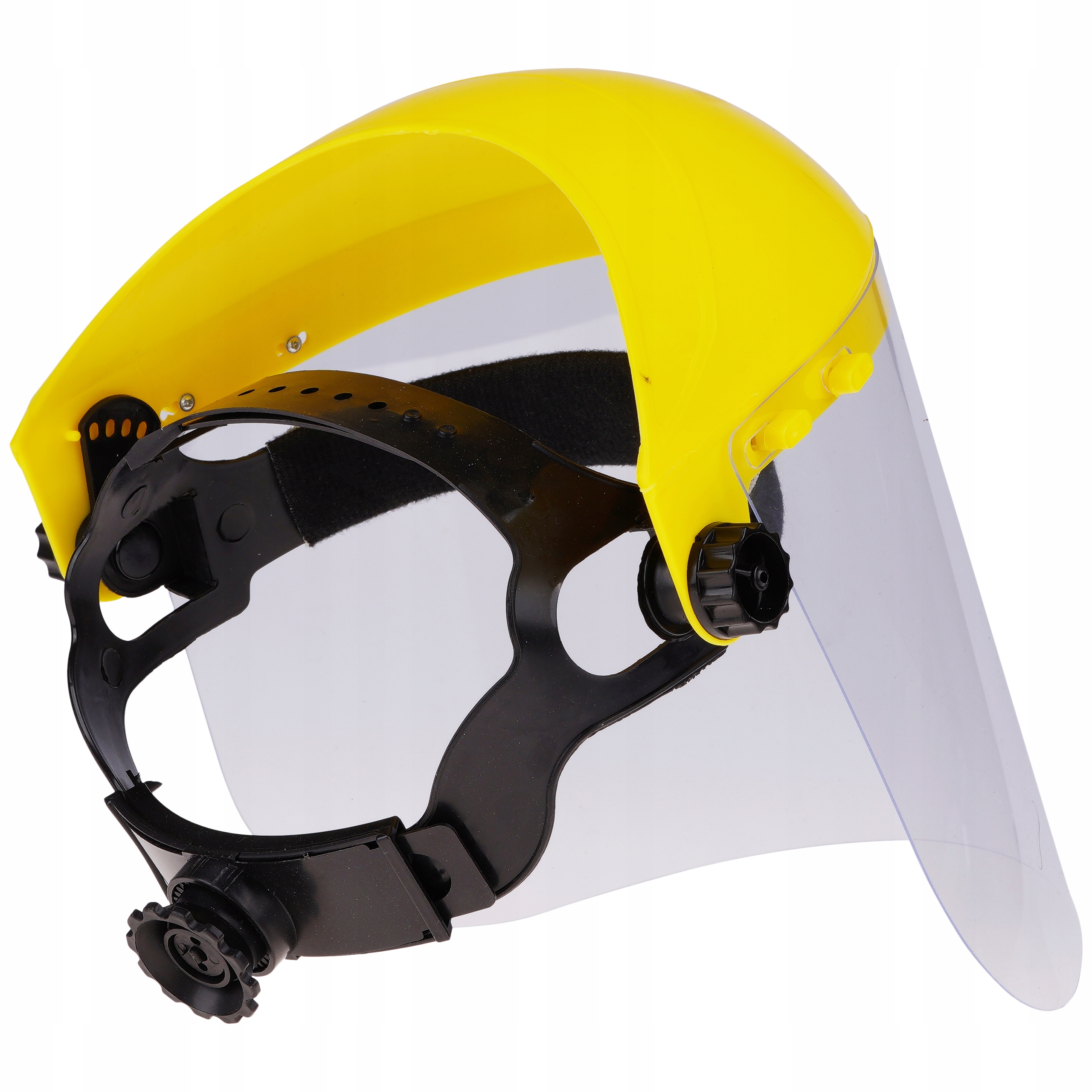 OSŁONA OCHRONNA PRZYŁBICA HEŁM PCV NAGŁOWNA REGULOWANA DO KOSZENIA NA GŁOWĘ Marka Geko