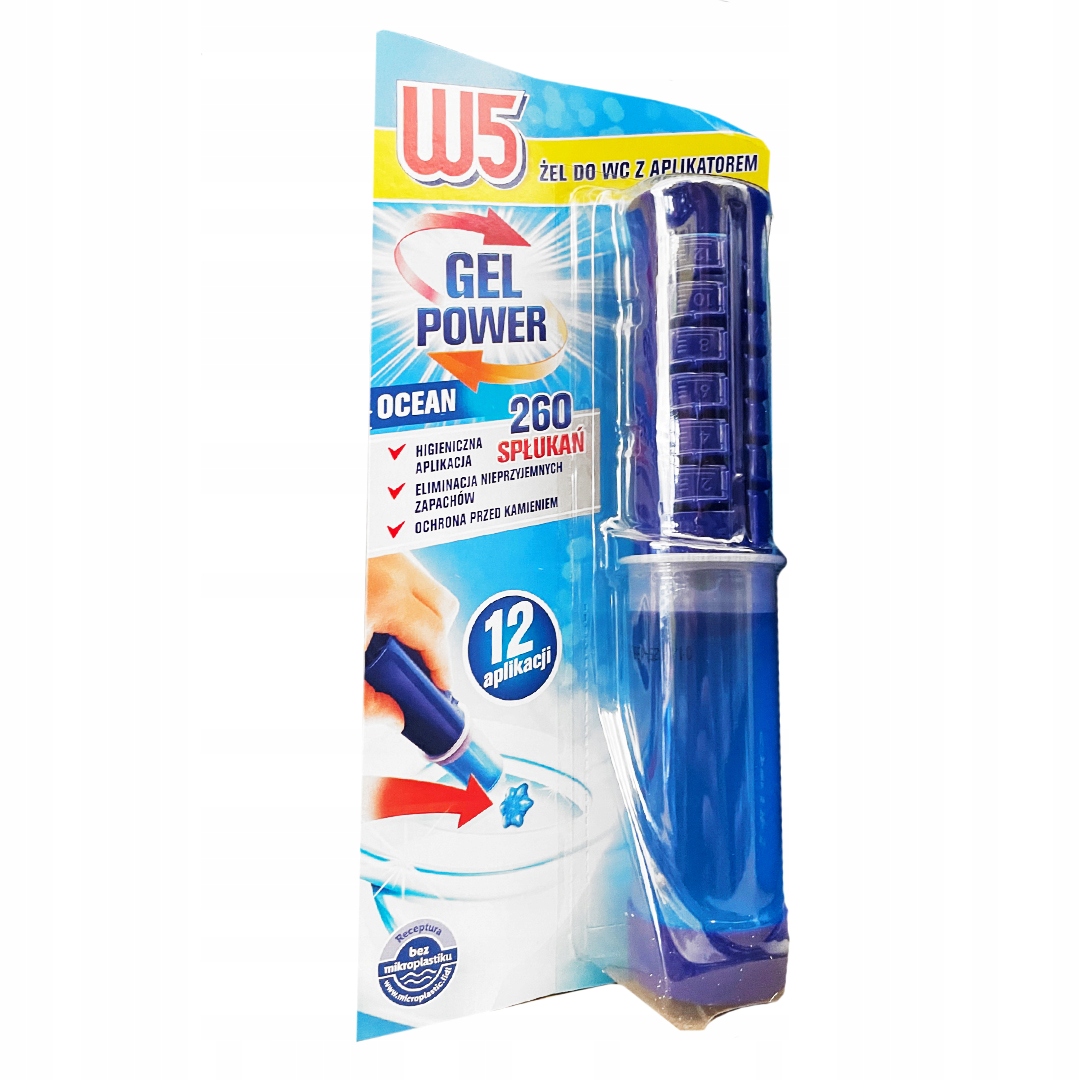 

Żel Do Wc Z Aplikatorem W5 Morski Ocean 12 Krążków