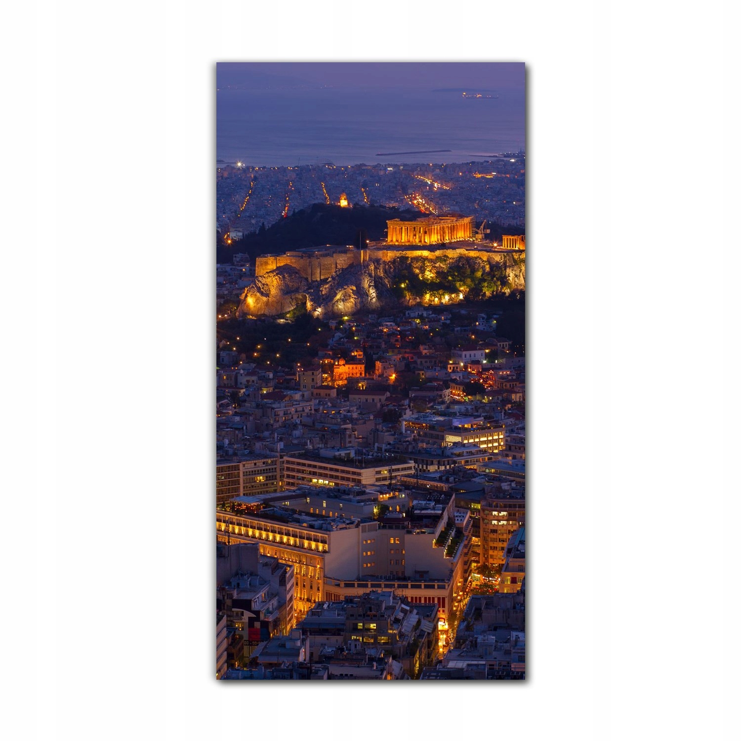 

Foto na szkle na ścianę 70x140 Akropol noc Ateny