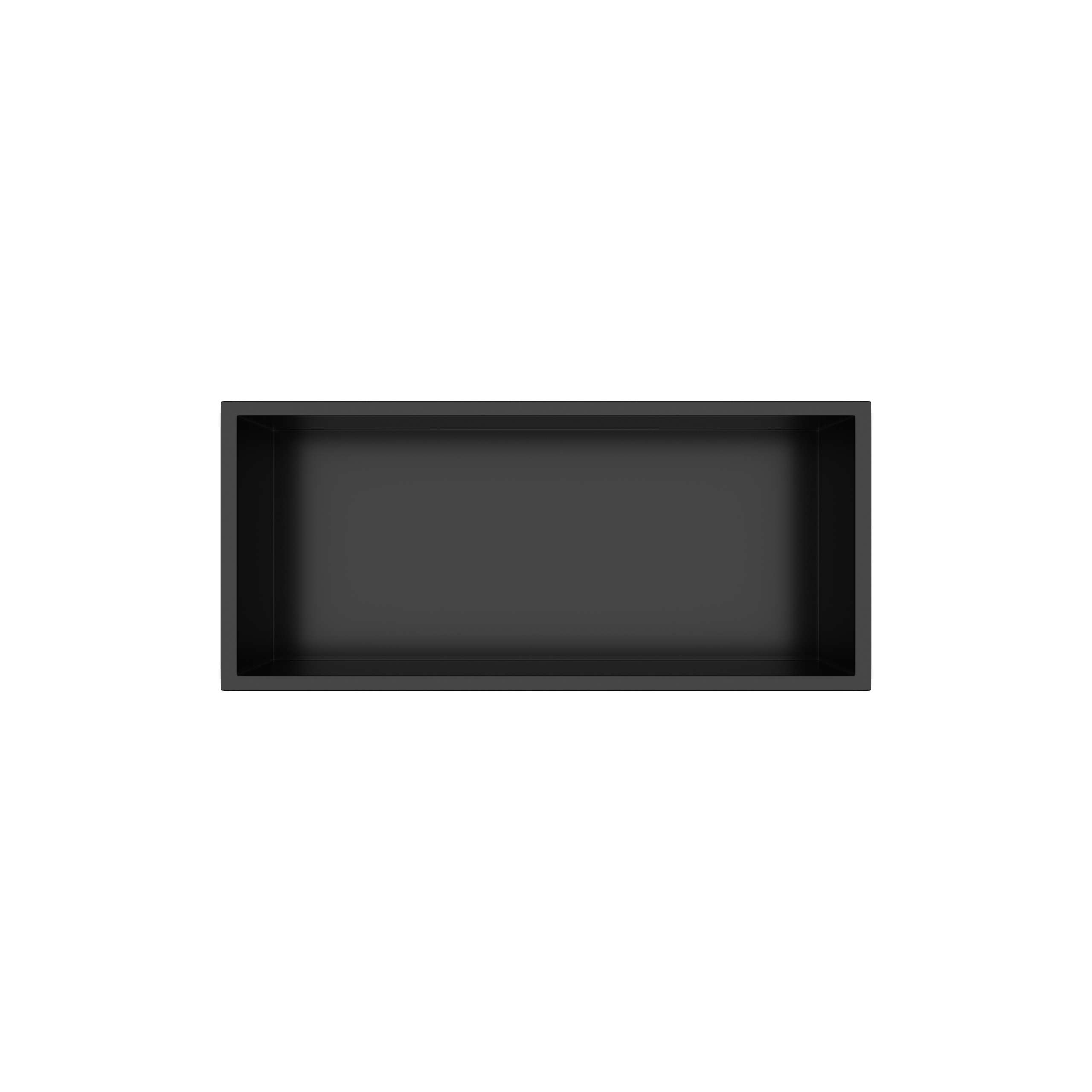 Wall-box One Black Výklenková polica z nehrdzavejúcej ocele čierna 45x20x10 cm