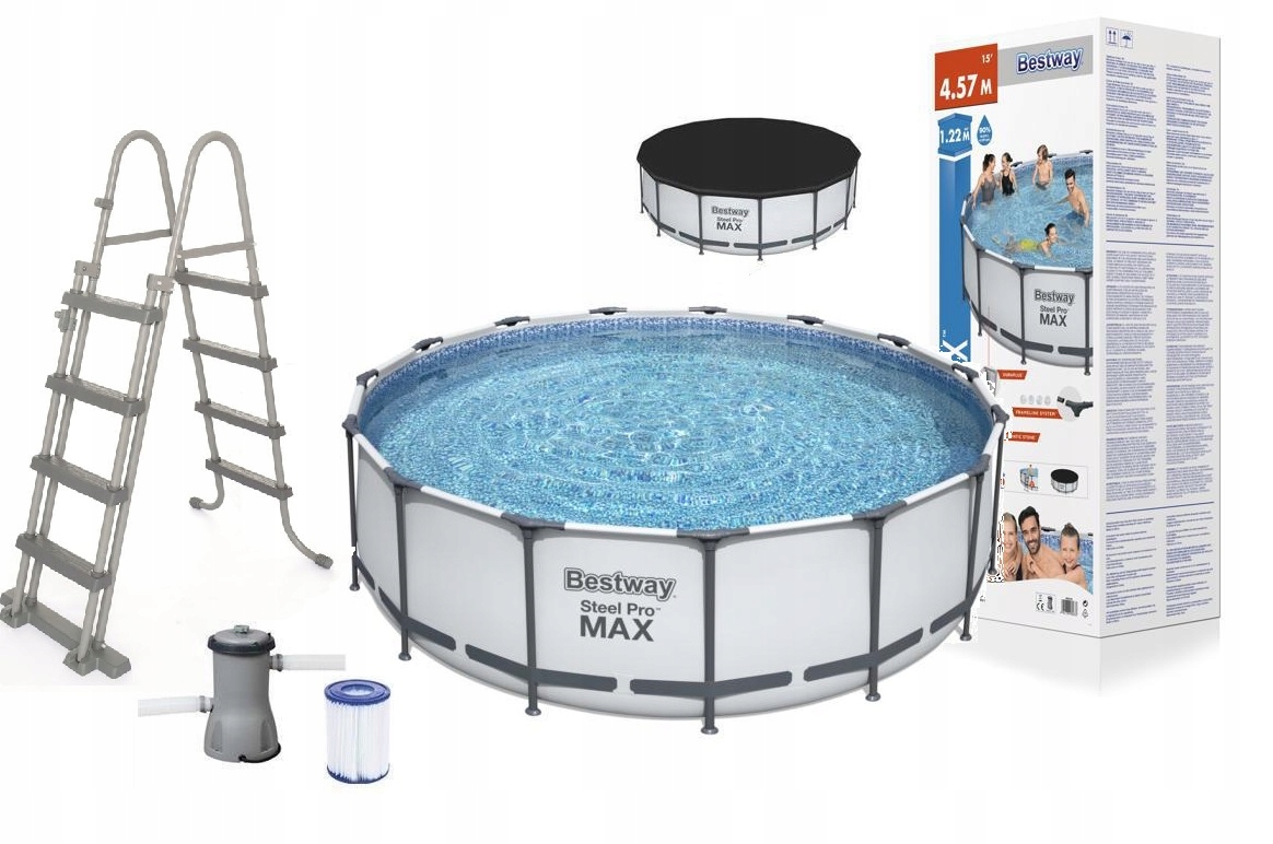 

Basen Stelażowy 457x122 CM Pro Max Bestway 56438