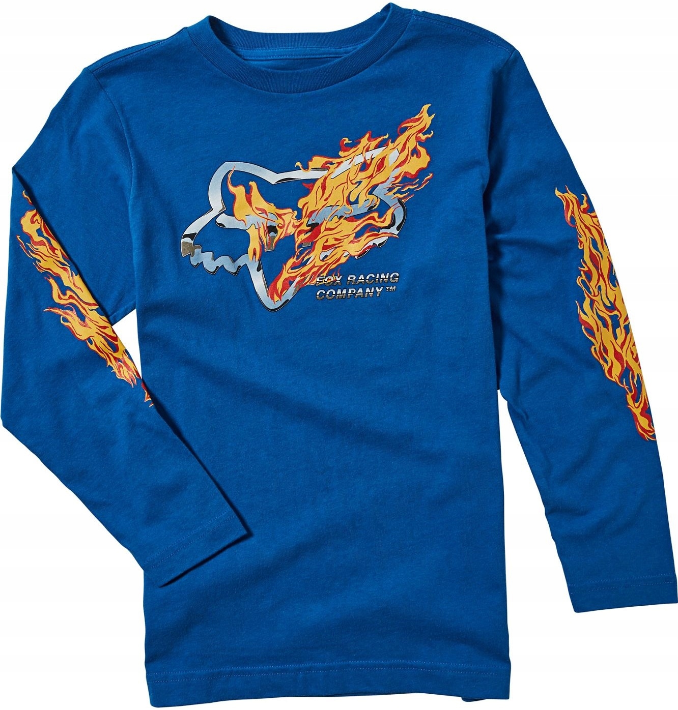 Dziecięca Koszulka Longsleeve Fox Turn n Burn rozmiar Junior Ym Royal Blue