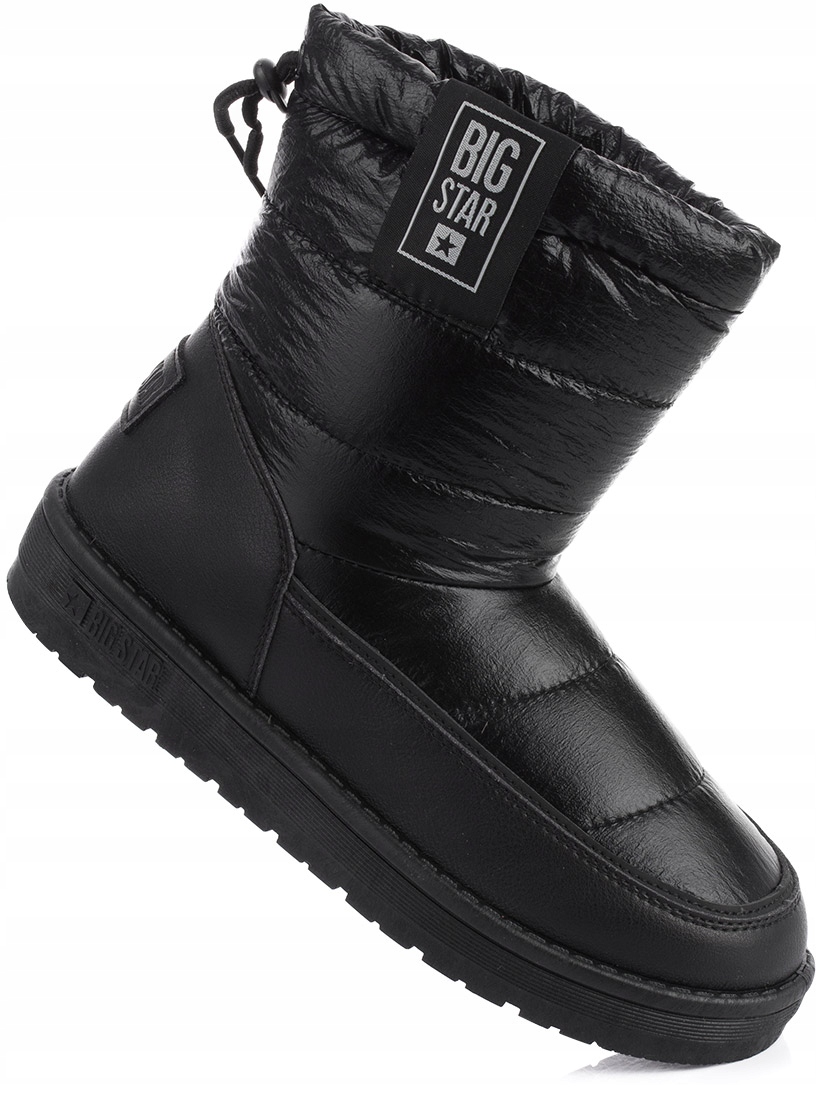 BIG STAR BUTY BOTKI ŚNIEGOWCE OCIEPLANE FUTERKIEM DAMSKIE CZARNE r. 38 Kod producenta AW23II274120