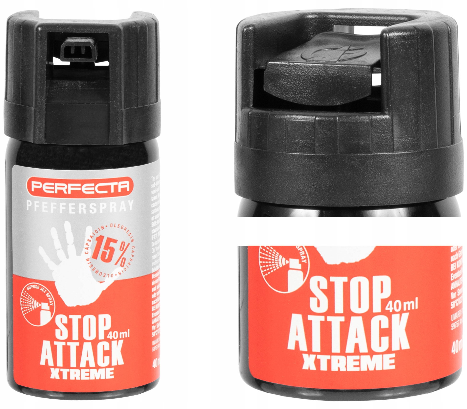 Gaz pieprzowy Perfecta Stop Attack Xtreme stożek